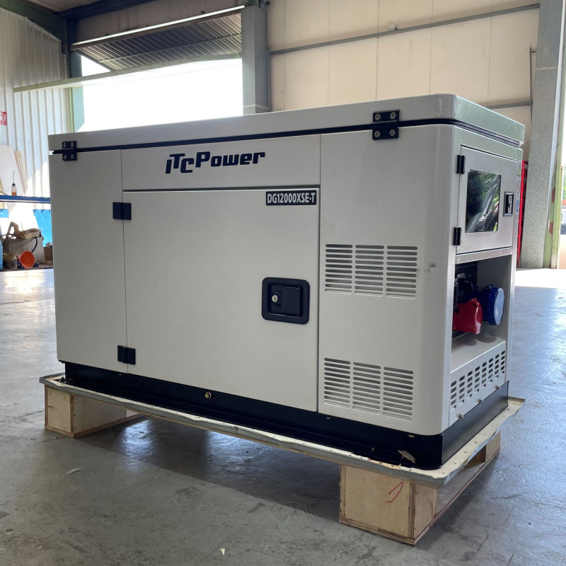 ITC Power Groupe électrogène diesel 10kw refroidissement eau mono et