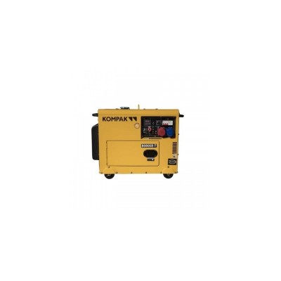 KOMPAK Groupe électrogène 6300W Diesel 230V/400V Insonorisé NT-8000SE-T