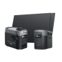 Pack secours coupures "Ecoflow Blackout" Delta 2 Max + Smart Generator + 2 Panneaux Solaires Ecoflow 400W (800W au total)