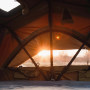 Intérieur de la tente de toit Small Willow 160 Vickywood Camel