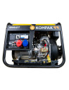 KOMPAK Groupe électrogène 6400W Diesel 230V/400V K8000LE-T