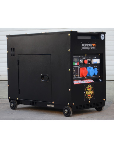 Groupe électrogène diesel 8KVA Mono et Tri 25 Litres KD8000SET-CAMO Full Power