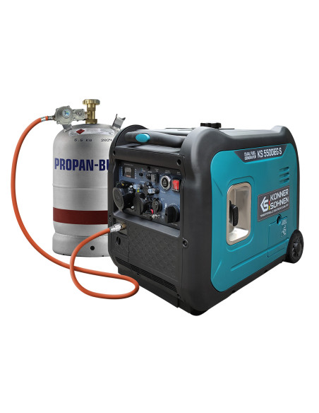 KS 5500iEG S Groupe Électrogène Könner & Söhnen Inverter 230V Gas-Essence 5500W