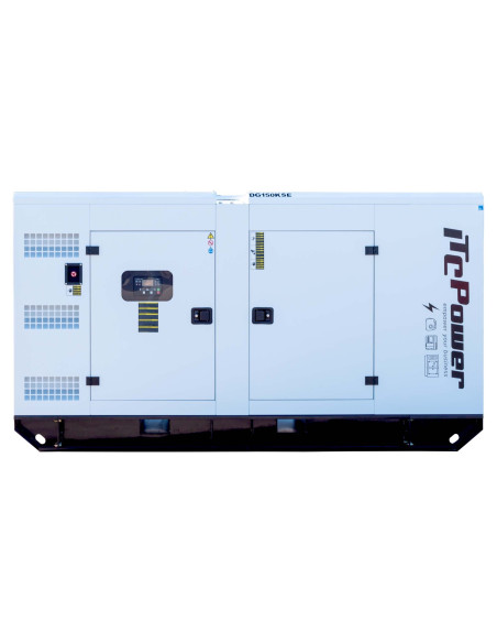 Groupe électrogène triphasé insonorisé DG150KSE ITCPower 145 kVA
