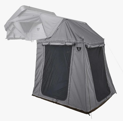 Auvent de la tente de toit Mighty Oak 160 Vickywood Gris