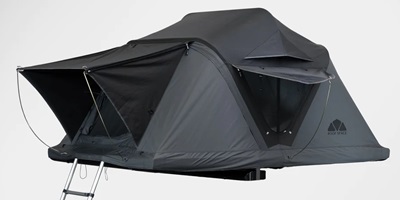 Tente de toit Roof Space 2 dépliée en mode pluie